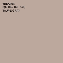 #BDA89E - Taupe Gray Color Image